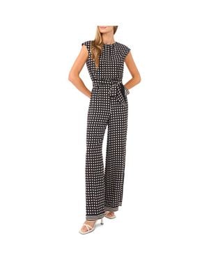 Ted Baker Anya Print Belted Jumpsuit - Black