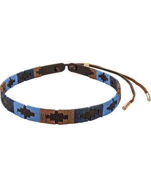 Pampeano Pampa Leather Hat Band - Blue