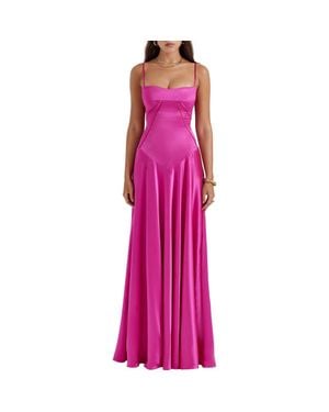 chinese dress ladies Anabella Black Lace Up Maxi Dress main image 0