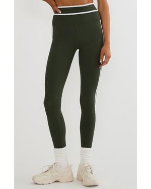Beach Riot Solara Side Stripe Leggings - Green