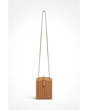 Aviteur Intreccio Leather Phone Case - White