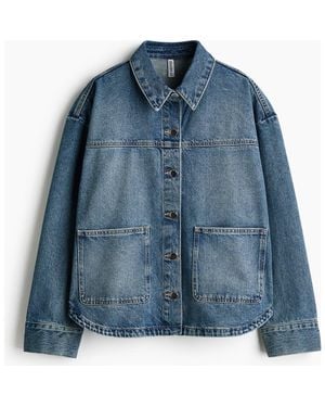 H&M Twill Shacket - Blue