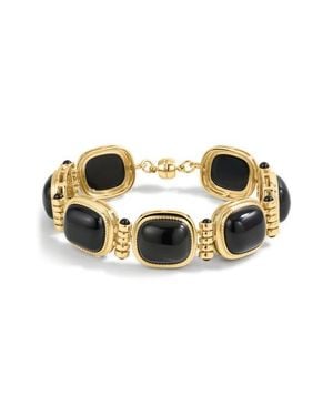 Luv Aj The Midnight Mesa Agate Bracelet - Metallic