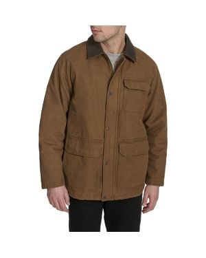 Levi's Cotton Canvas Field Jacket With Corduroy Collar - Brown