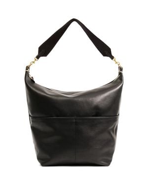 Clare V. Sophie Leather Hobo Bag - Black
