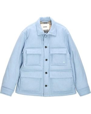 vowels Cashmere Primaloft Chore Jacket - Blue