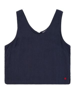 Amundsen Safari Linen Top - Blue