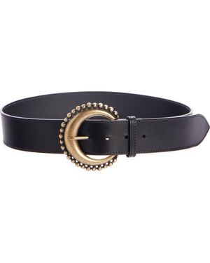 Isabel Marant Oran Leather Belt - Blue