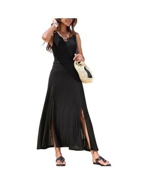 Lascana Keyhole Detail Maxi Dress - Black