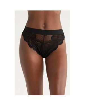 Kilo Brava High Waist Lace Briefs - Brown