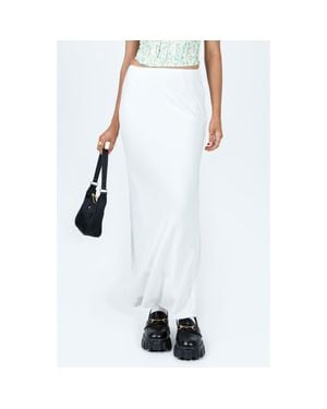 Princess Polly Jodie Linen Blend Maxi Skirt - White