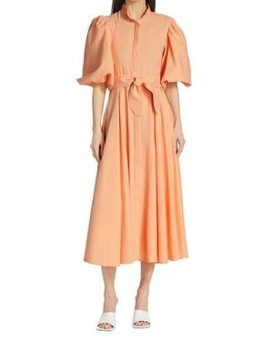 No Pise La Grama Bromelia Dress - Orange