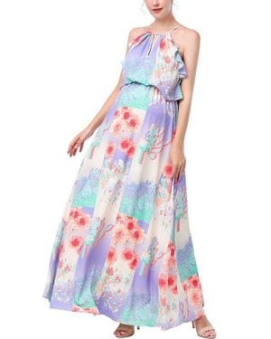 Kimi + Kai Pixie Maternity Nursing Maxi Dress - Red