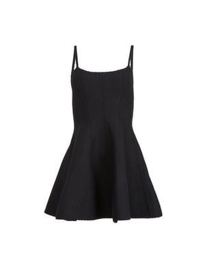 Fleur du Mal Knit Corset Dress - Black