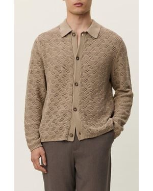 Les Deux Eloi Open Stitch Cardigan - Natural