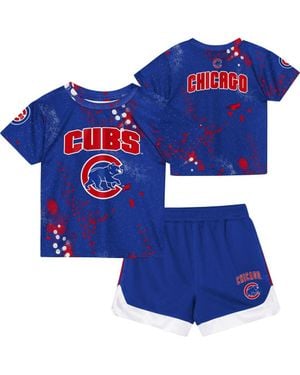 Outerstuff Preschool Chicago Cubs Pinch Hitter Infielder T-Shirt & Shorts Set - Blue