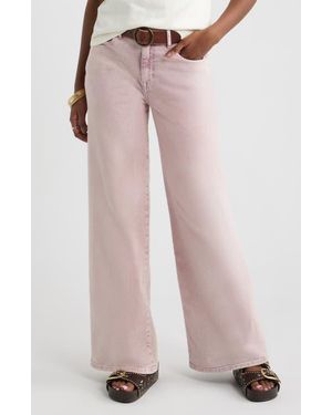 Treasure & Bond High Waist Wide Leg Jeans - White