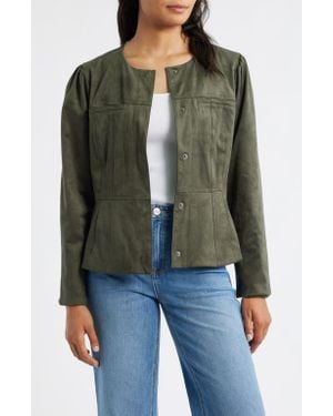 Wit & Wisdom Peplum Jacket - Green