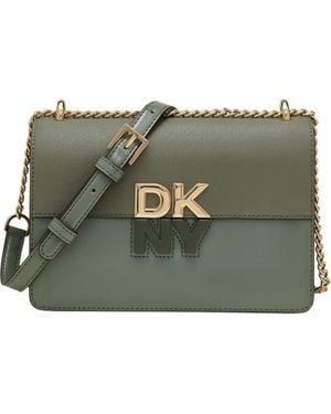 DKNY Echo Small Chain Flap Bag - Green