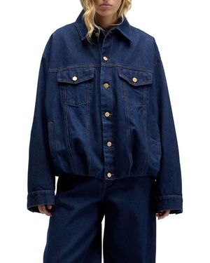 Seven7 Oversize Denim Jacket - Blue