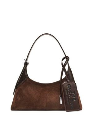 Marc Jacobs The Small Suede Belted Sack Bag - Brown