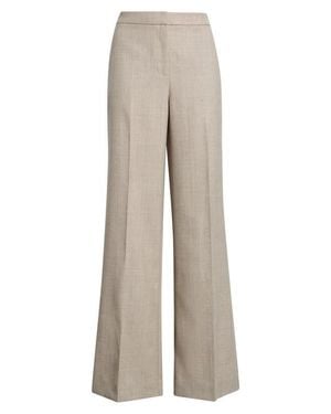 Kobi Halperin Beck High Waist Wide Leg Wool Pants - Natural