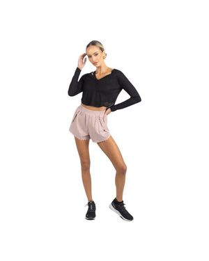 Akalia Chloe Romantic Scalloped Detailing Shorts - Multicolor