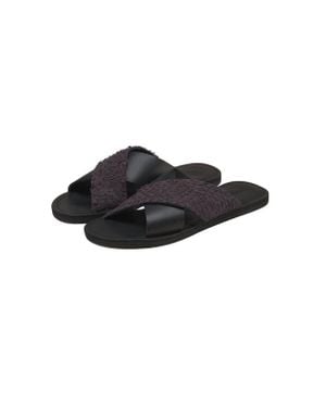 Sarep + Rose Pike Leather Sandal - Black