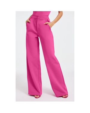 GOOD AMERICAN Column Scuba Pants - Pink