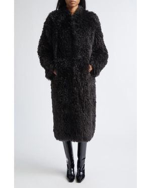 Stand Studio Carolina Faux Shearling Coat - Black