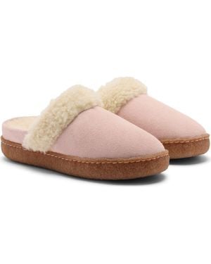 Sorel Nakiska Iii Faux Shearling Lined Slide Slipper - Pink