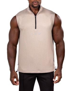 Maceoo Athletic Quarter Zip Pullover - Natural