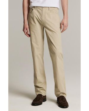 Vince Dylan Slim Fit Stretch Cotton 5-Pocket Pants - Natural