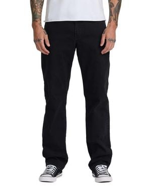 RVCA Weekend Dayshift Straight Leg Jeans - Black