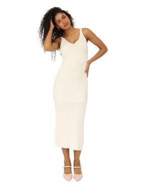 Belle & Bloom Sweet Nothings Midi Knitted Dress - White