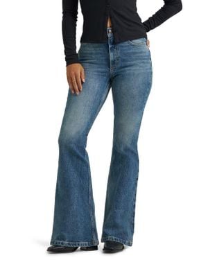 Lee Jeans High Waist Flare Leg Jeans - Blue