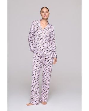 Crickle Daisy Yeehaw Long Pajama Set - Pink