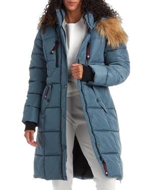 canada weather gear Heavyweight Long Parka Jacket - Blue