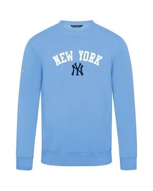 Levelwear New York Yankees Zane Felt Arch Pullover Sweatshirt - Blue