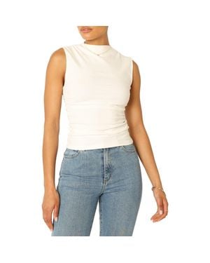 Petal & Pup Nissa Mock Neck Sleeveless Top - Blue