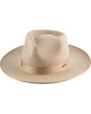 Gigi Pip Monroe Rancher Wool Fedora Hat - Natural