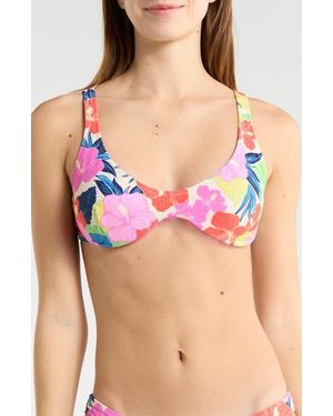 Rip Curl Party Wave Multi Fit Underwire Bikini Top - Purple