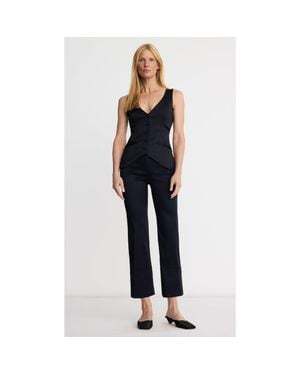 Smythe Tuxedo Cuffed Flood Pant - Blue