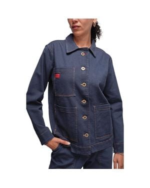 WILDFANG The Essential Denim Utility Jacket - Blue