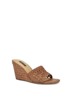 Nine West Nimaa Wedge Sandal - Brown