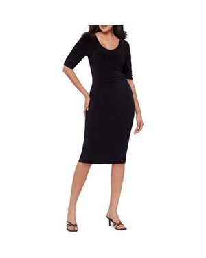 Miraclesuit Lumi Ruched Stretch Jersey Dress - Black
