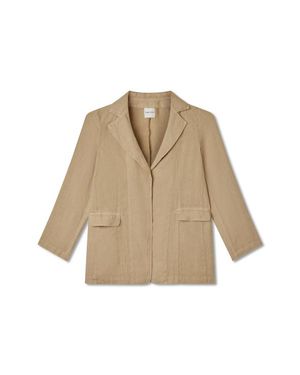 VIR VITA Margaret Linen Blazer - Natural