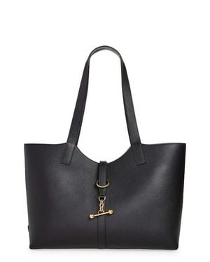 Strathberry Kite Grain Leather Tote - Black