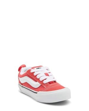 Vans Kids' Knu School Suede Low Top Sneaker - Red