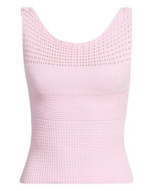 PacSun Brielle Open Knit Tank Top - Pink